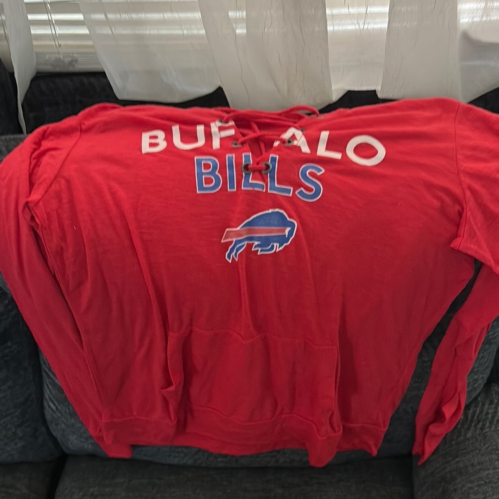 Buffalo Bills Red Hoodie Womens